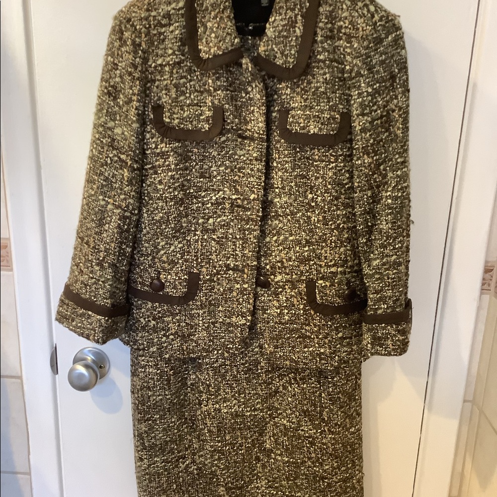 Brown with brown suede trim Jack and dress